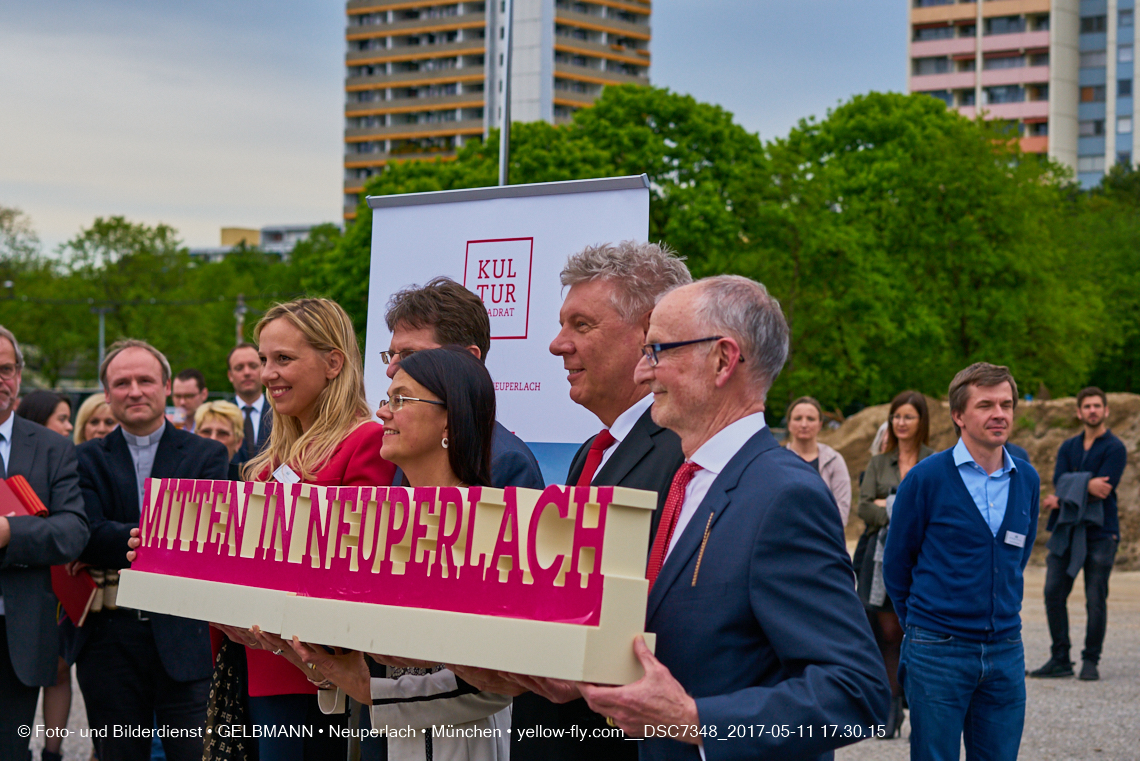 11. Mai 2017 - Grundsteinlegung für die LOGE und dem Kulturquadrat in Neuperlach